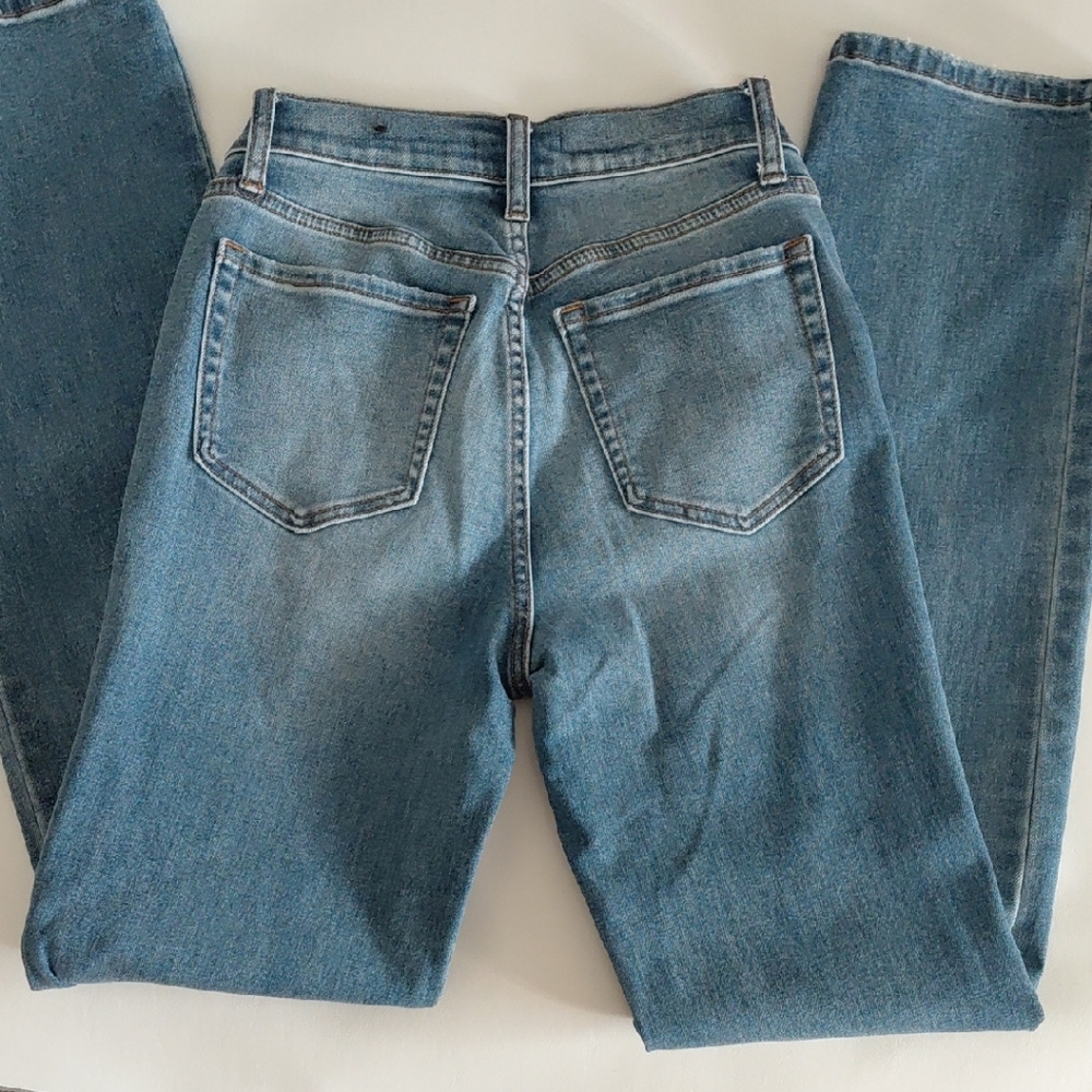 Fashion Nova Light Blue Straight Leg Jeans